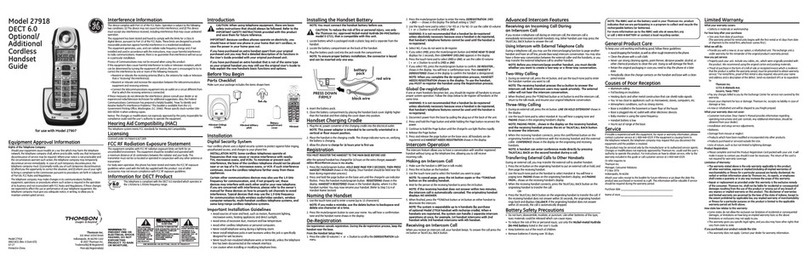 GE 27918 User manual