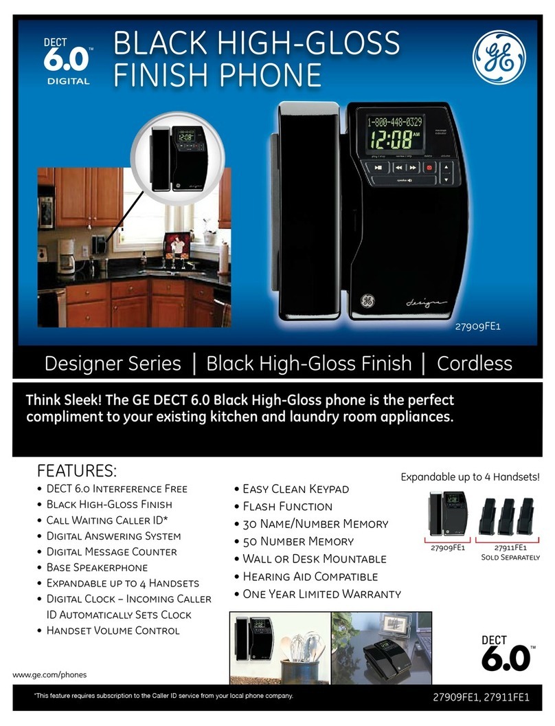 GE 27909FE1 Specifications