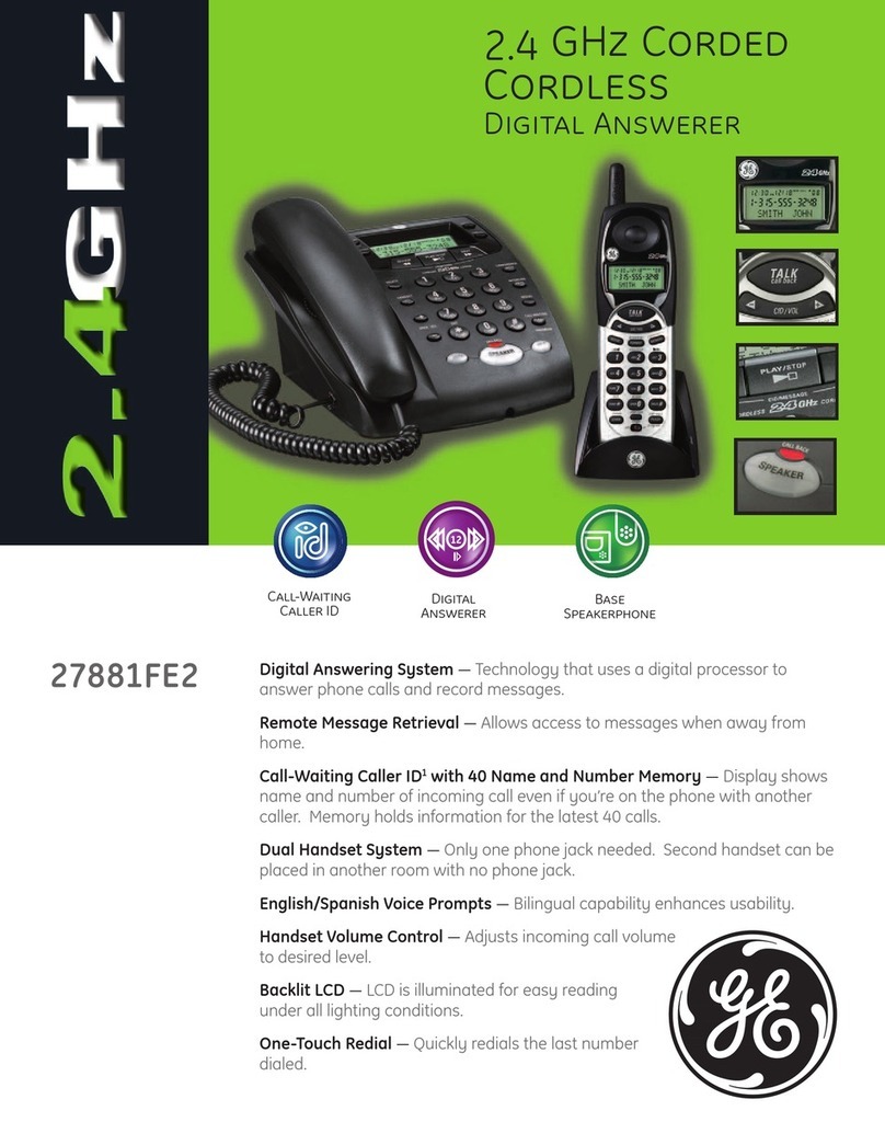 GE 27881FE2 User manual
