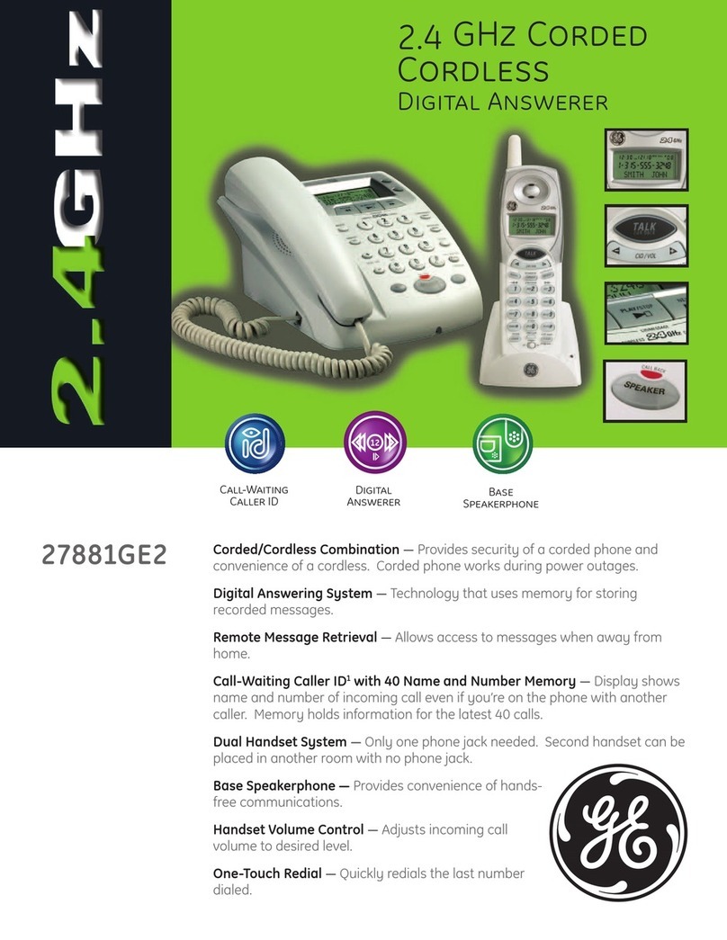 GE 27881GE2 User manual