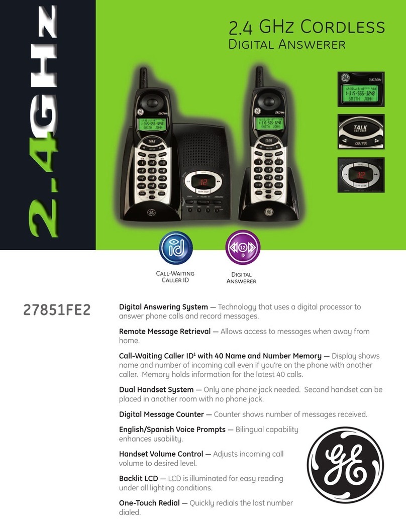 GE 27851FE2 User manual