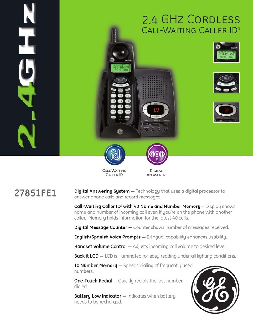 GE 27851FE1 User manual