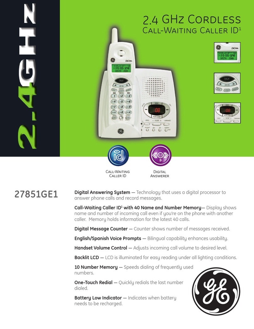 GE 27851GE1 User manual