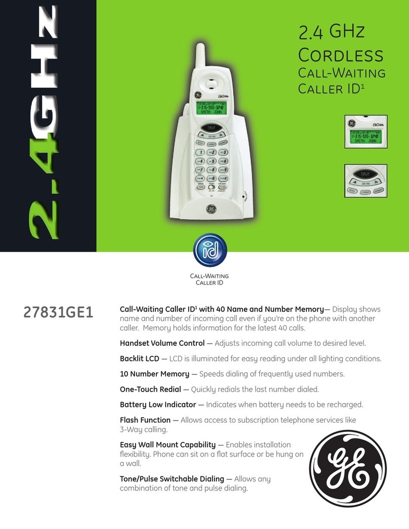 GE 27831GE1 User manual