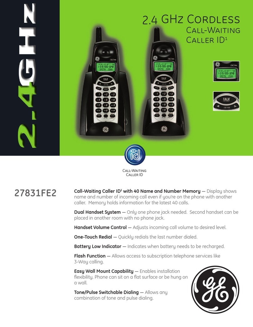 GE 27831FE2 User manual