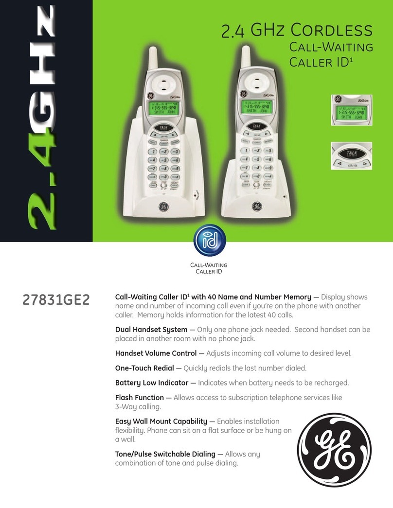 GE 27831GE2 User manual