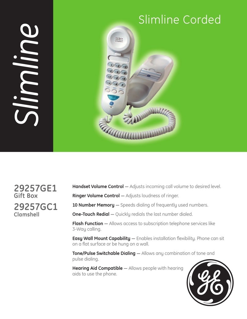 GE 29257GC1 User manual