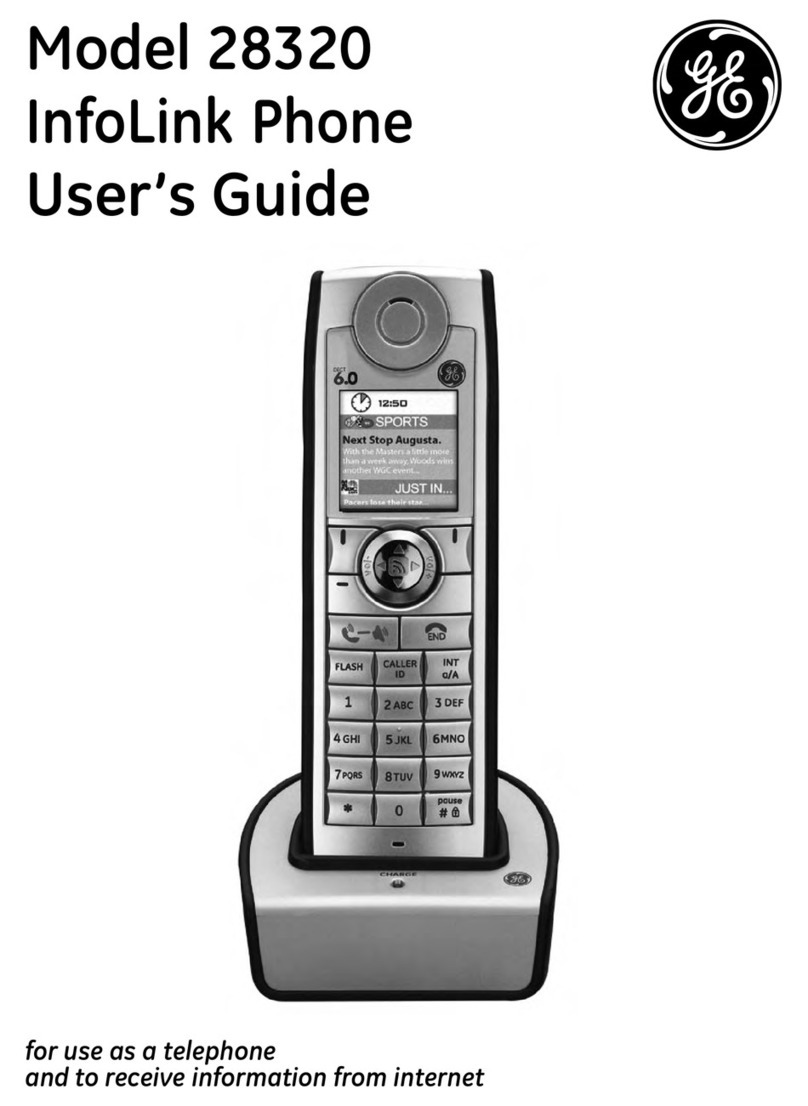 GE 28320EE2 - Dect 6.0 InfoLink 2 user guide