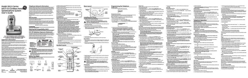GE 28111EE2 User manual