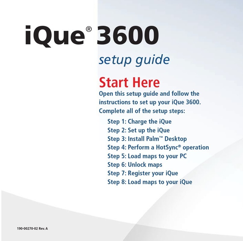 Garmin iQUE 3600 Setup guide