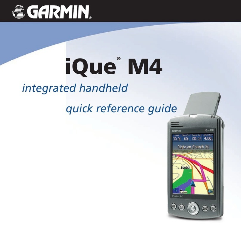 Garmin iQue M4 - Win Mobile Quick reference guide