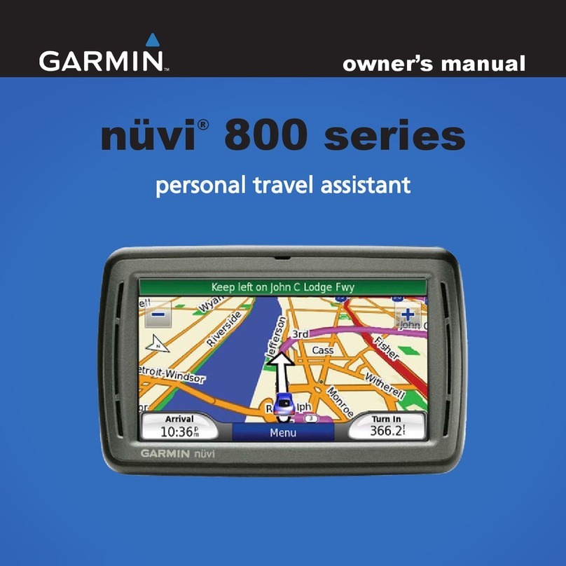 Garmin nuvi 850 owner's manual