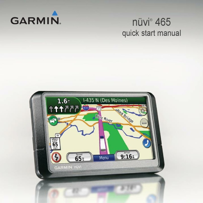 Garmin Nuvi 465 Instruction manual