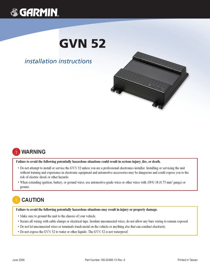 Garmin GVN 52 - Antenna For Navigation System User manual Garmin GVN 52 - Antenna For Navigation System User manual