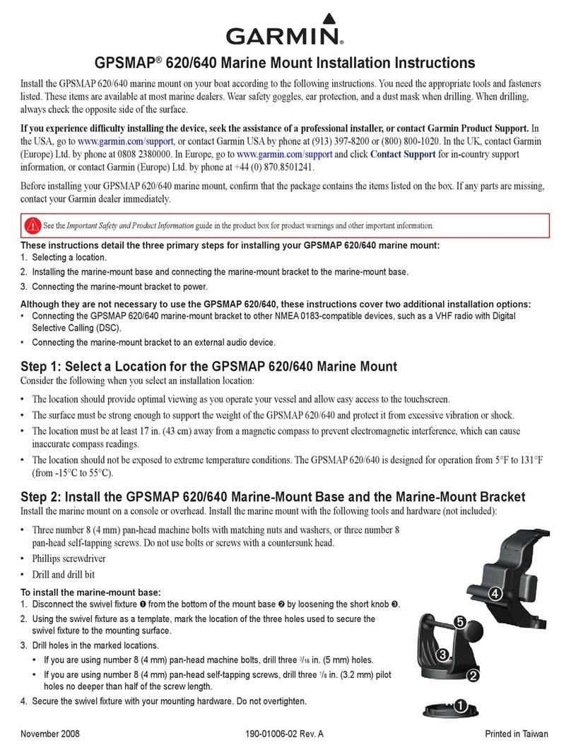 Garmin GPSMAP 620 installation instructions