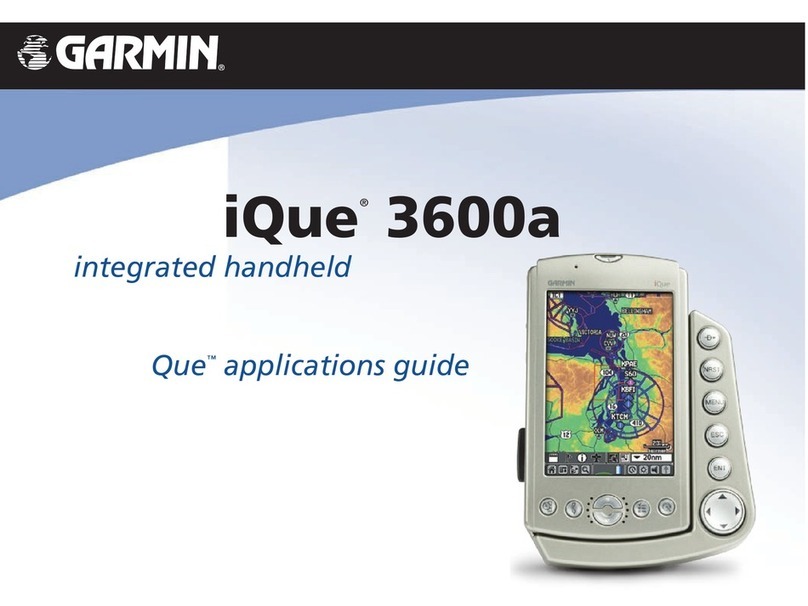 Garmin iQue 3600a Application guide