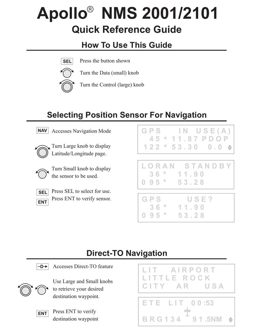 Garmin Apollo NMC 2001 User manual
