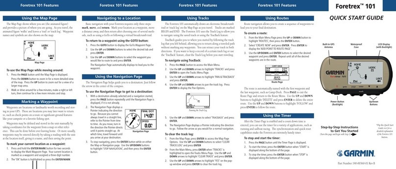 Garmin Foretrex 101 User manual
