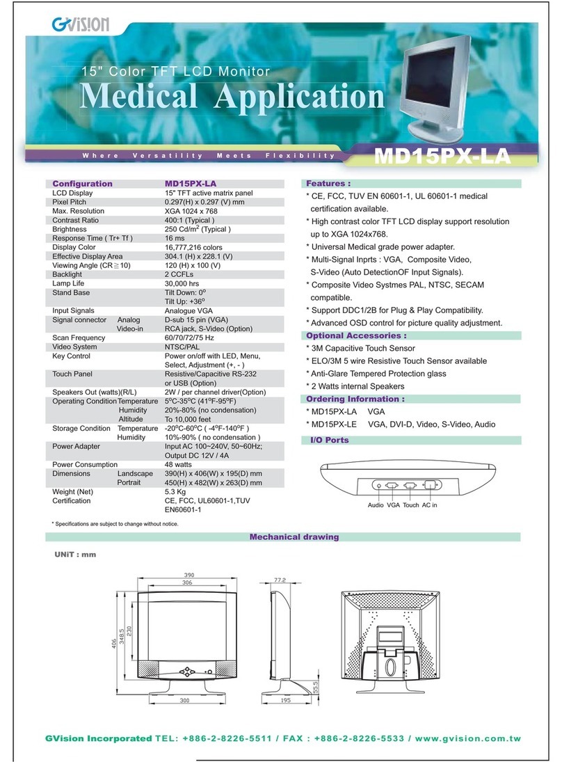 GVision MD15PX-L User manual