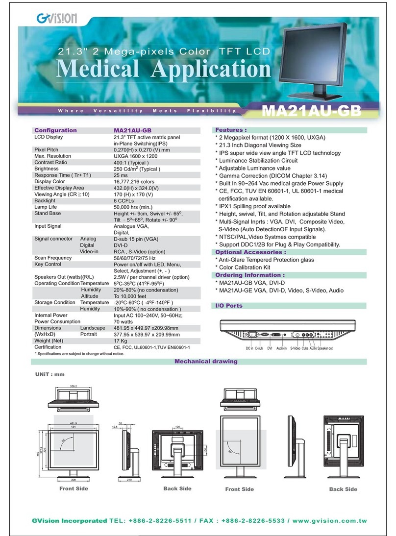 GVision MA21AU-G User manual