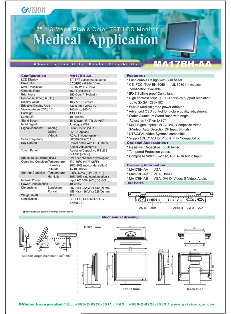 GVision MA17BH-A User manual