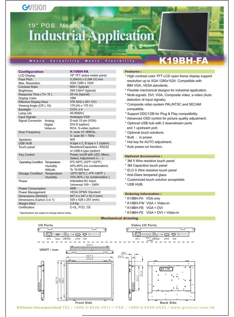 GVision K19BH-F Specifications