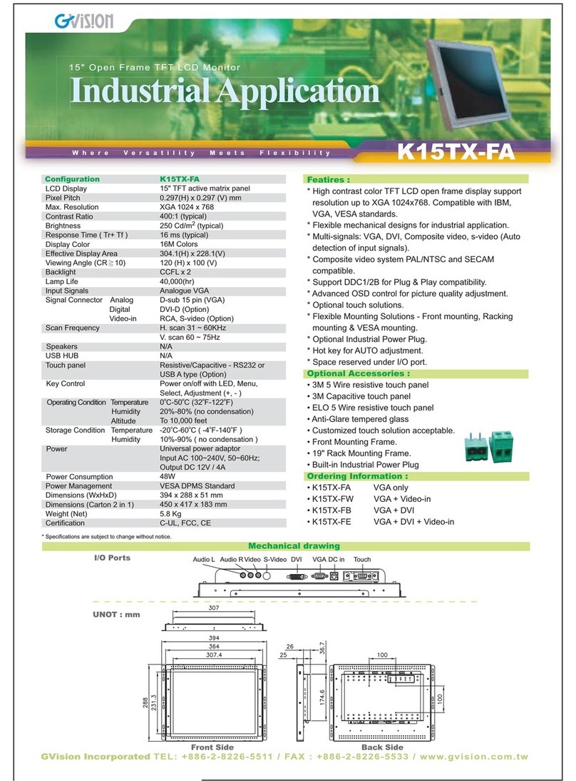 GVision K15TX-F User manual