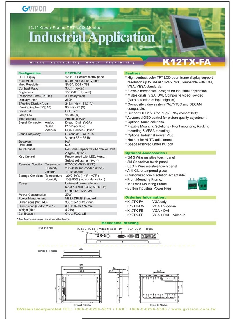 GVision K12TX-F User manual