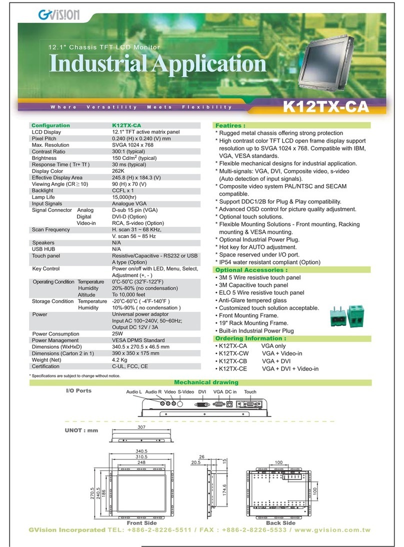 GVision K12TX-C User manual