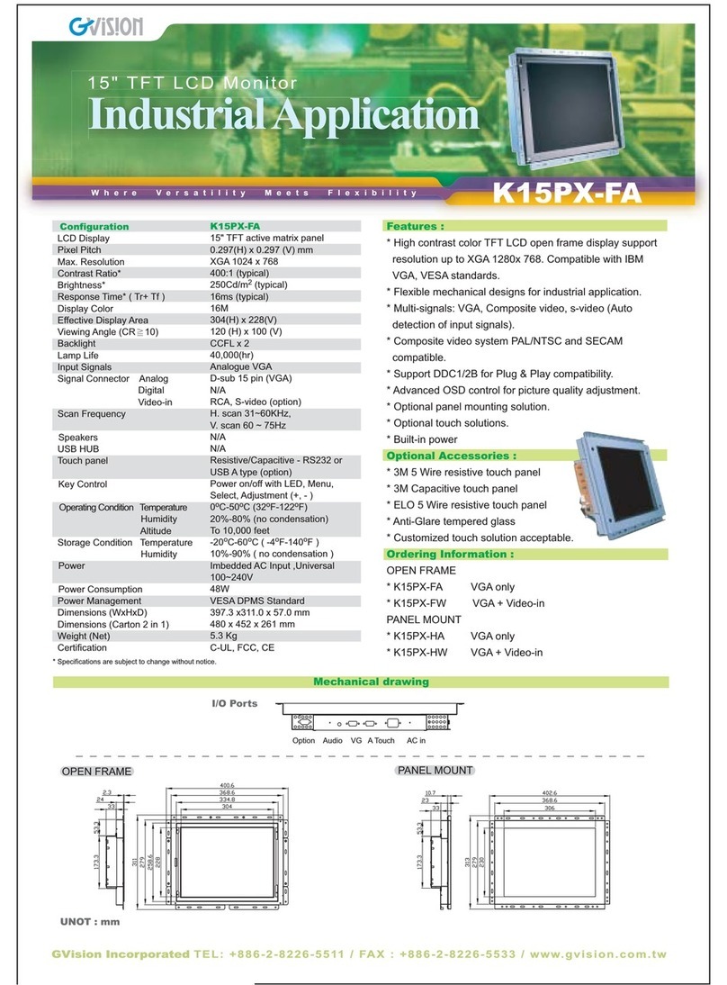 GVision K15PX-F User manual