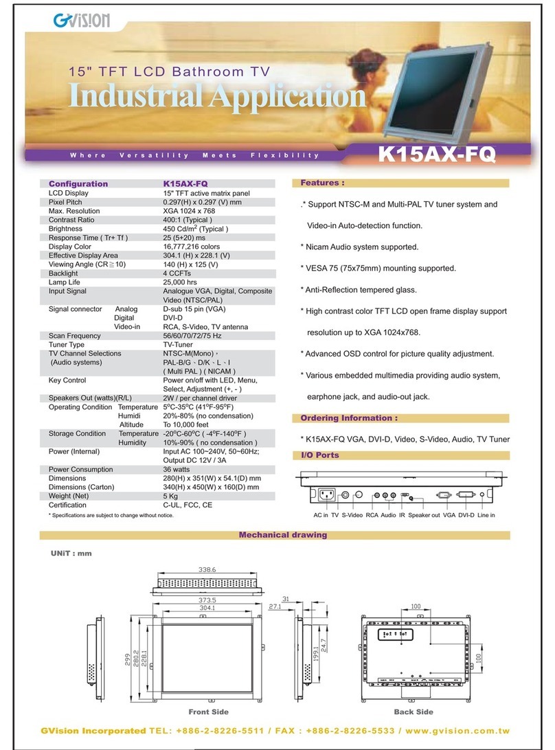 GVision K15AX-FQ User manual