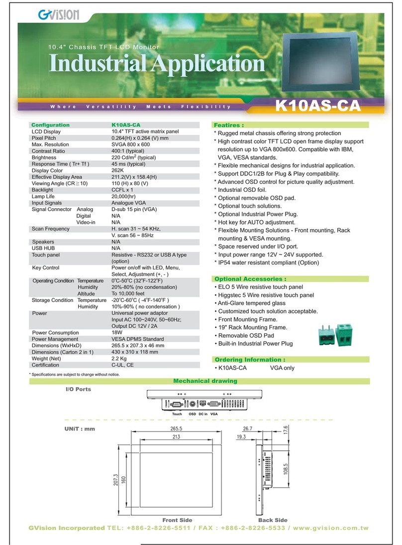 GVision K10AS-CA User manual