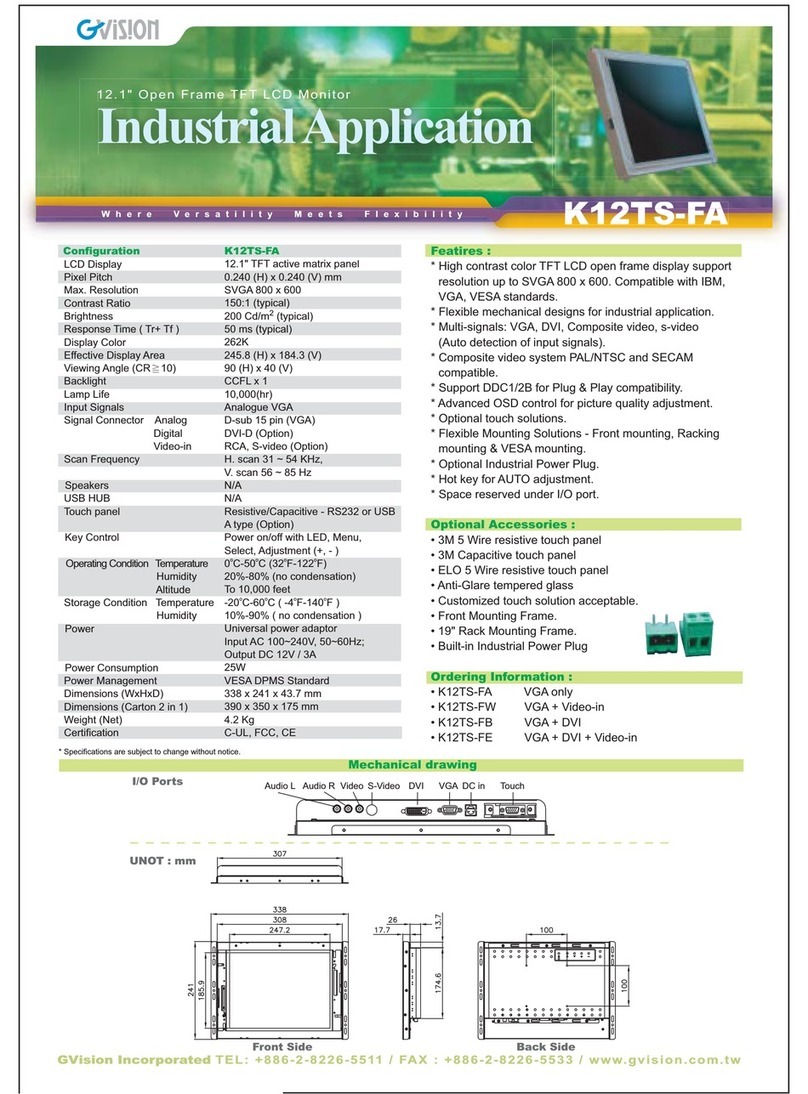 GVision K12TS-F User manual