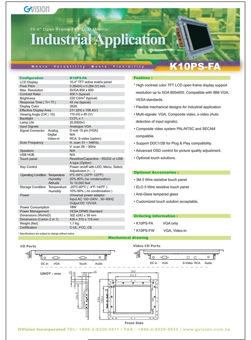 GVision K10PS-F User manual