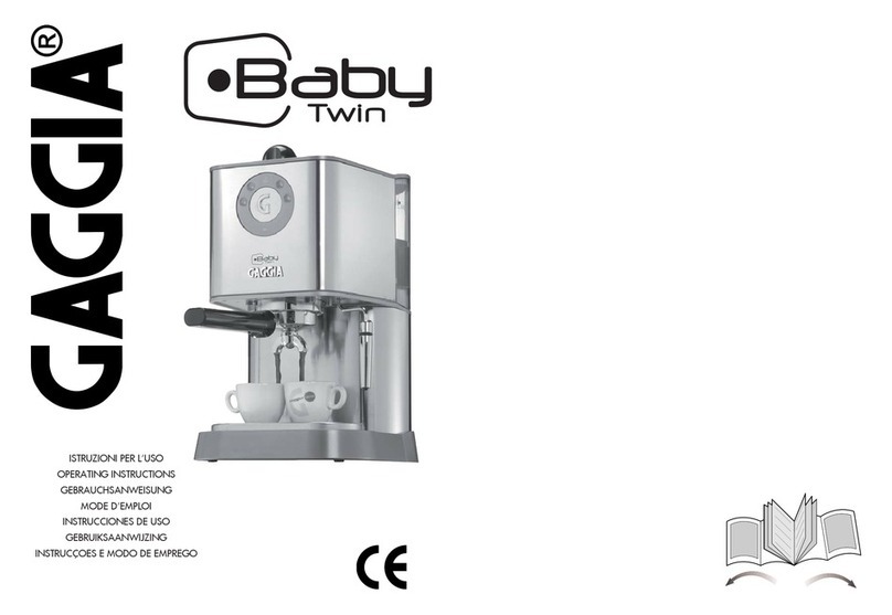 Gaggia Baby Twin User manual Gaggia Baby Twin User manual