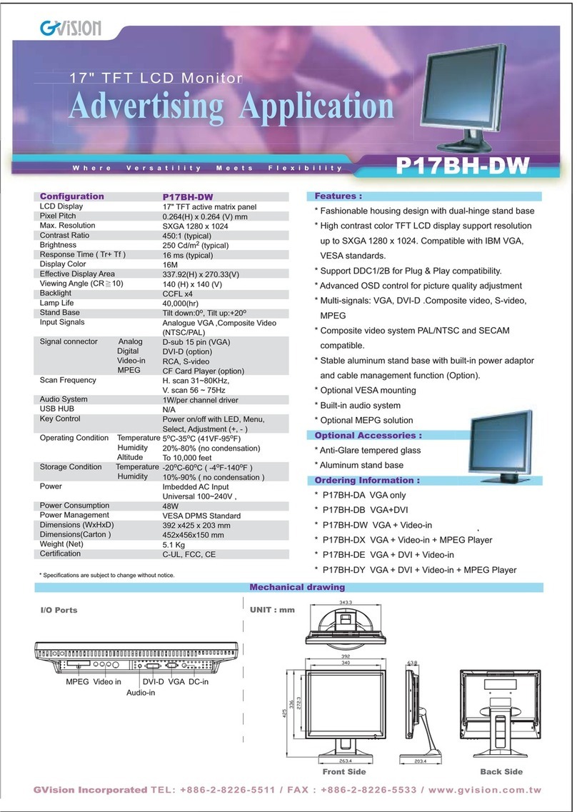 GVision P17BH-D User manual