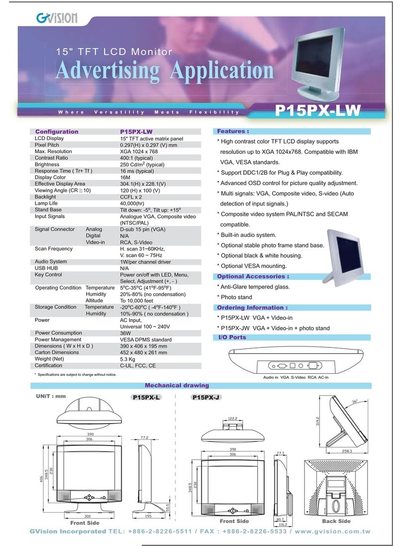 GVision P15PX-L User manual