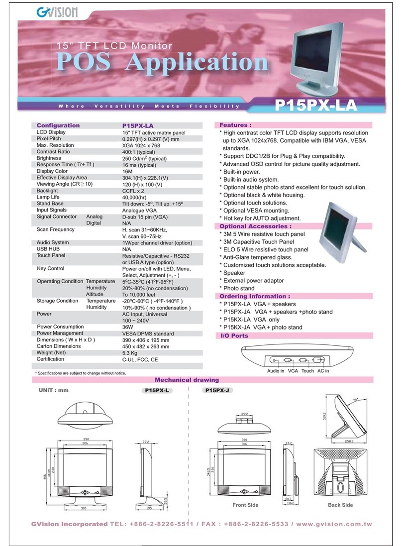 GVision P15PX-L User manual