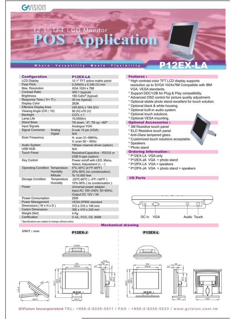 GVision P12EX-L User manual
