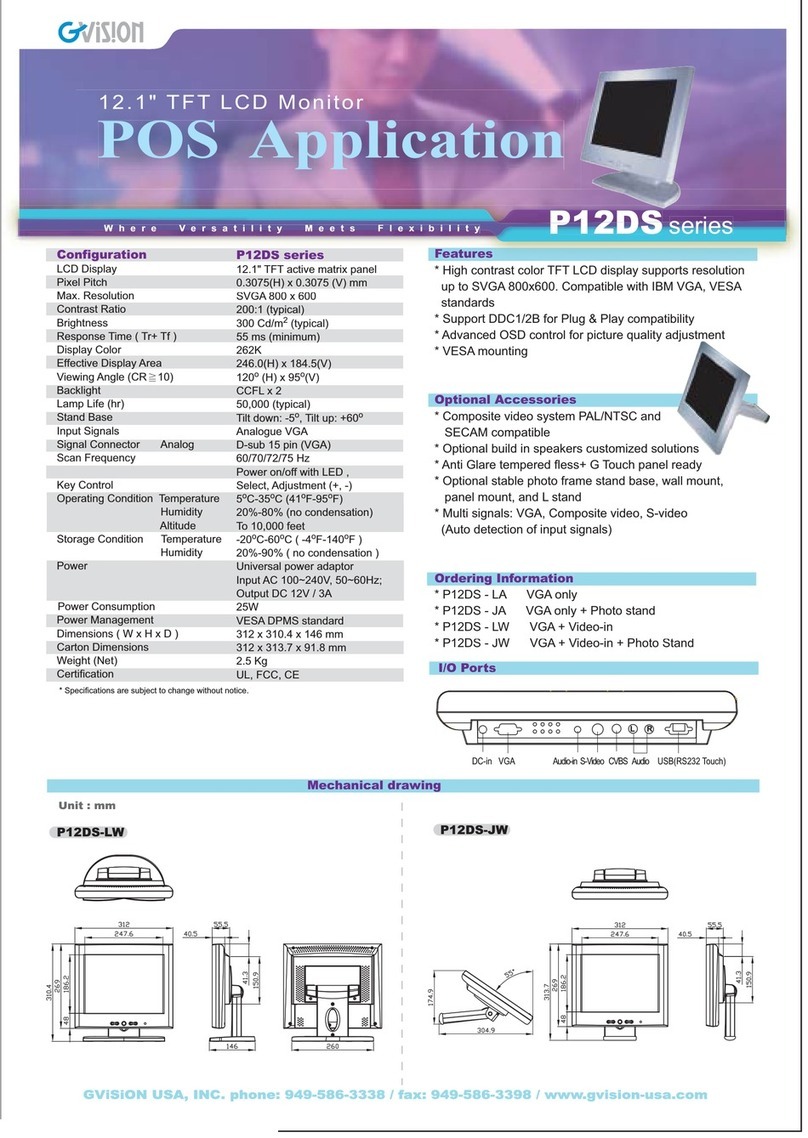 GVision P12DS Series User manual