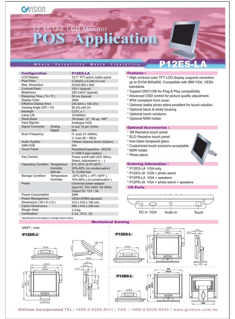 GVision P12ES-L User manual