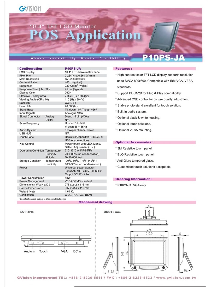 GVision P10PS-J User manual