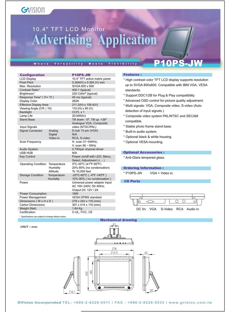 GVision P10PS-JW User manual