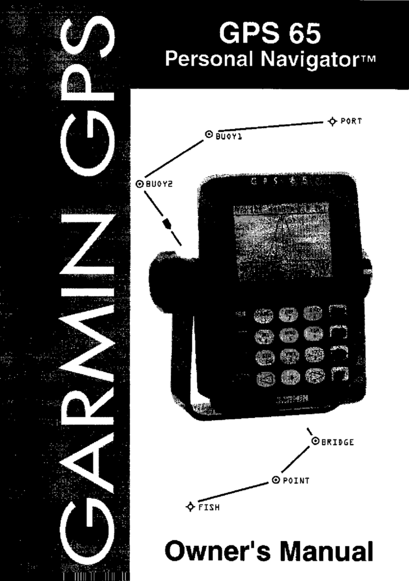 Garmin GPS 65 Personal Navigator owner's manual
