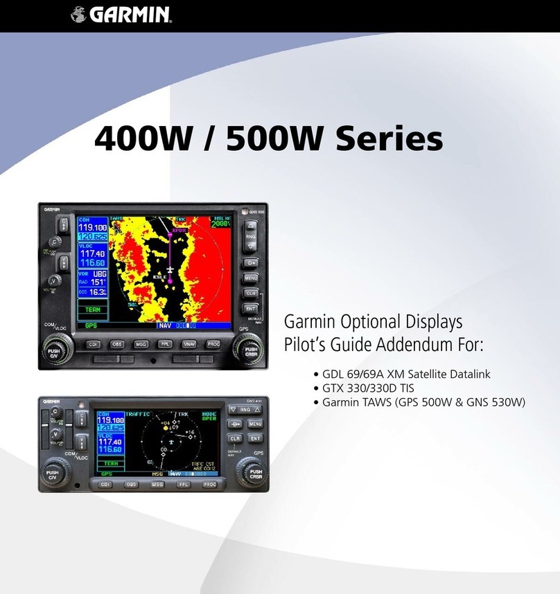 Garmin GNC 420W Installation and operating instructions