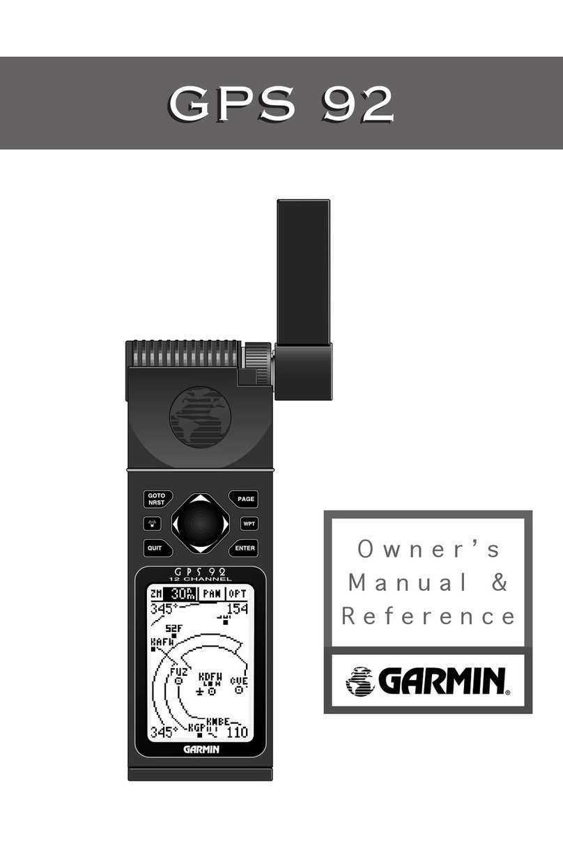 Garmin GPS 92 User manual