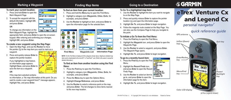 Garmin eTrex Legend Cx User manual Garmin eTrex Legend Cx User manual