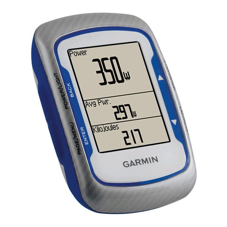 Garmin EDGE 500 Quick start manual