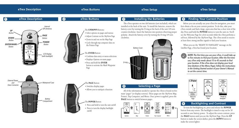 Garmin eTrex Camo - Hiking GPS Receiver User manual