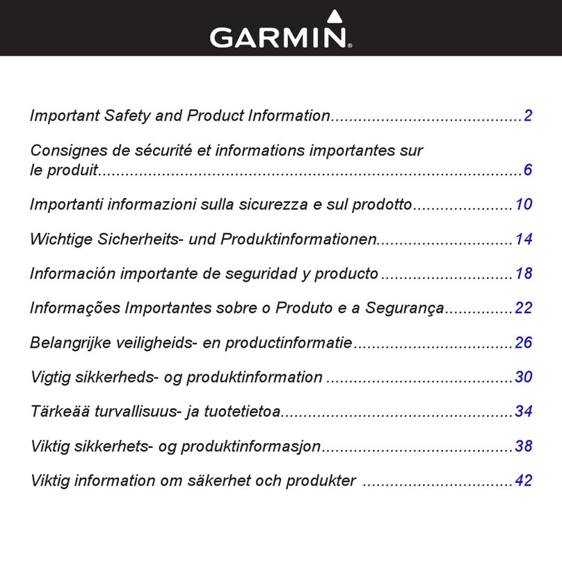 Garmin Approach G5 - GPS-Enabled Golf Handheld Important Safety and Product Information